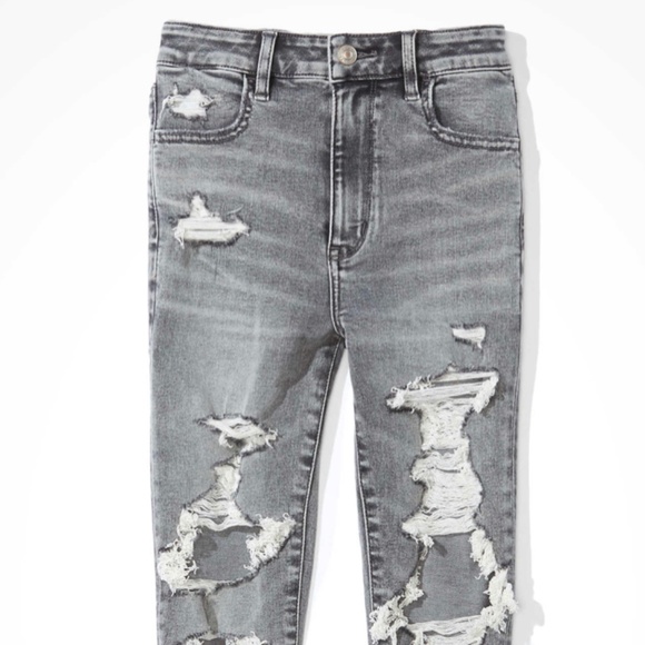 Gray Ripped Jean